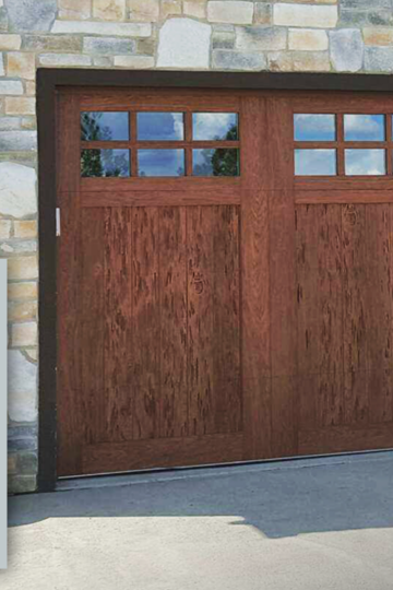 faux wood garage doors