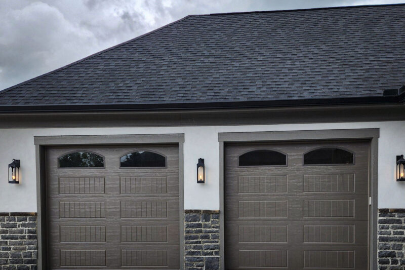 Dani Homes New Garage Door Installation.