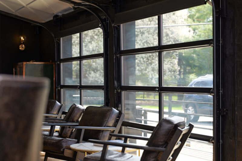 Private Bar - Glass Garage Doors - Deluxe Door Systems